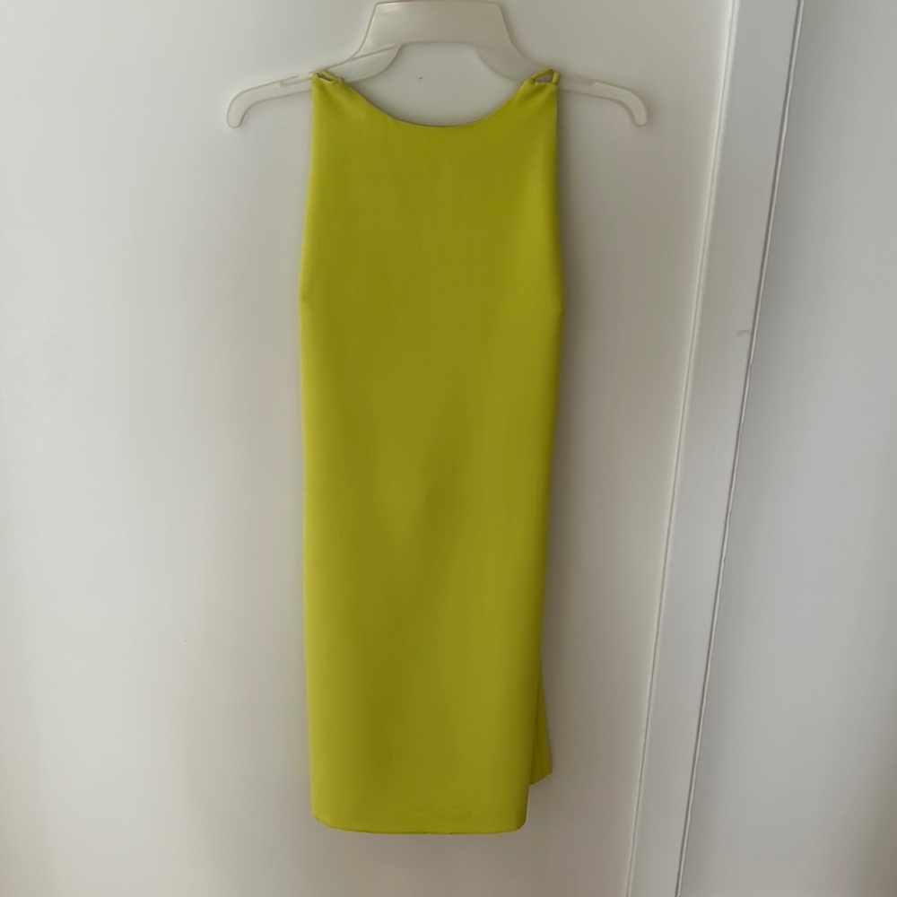 Lime green/ yellow dress